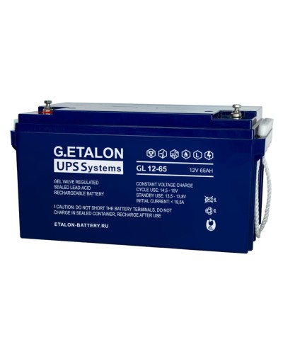 G.ETALON GL 12-65. Аккумулятор герметичный свинцово-кислотный. ETALON во Владимире