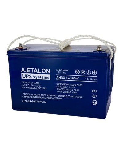 A.ETALON AHRX 12-500W (100). Аккумулятор герметичный свинцово-кислотный. ETALON во Владимире