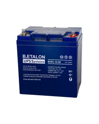 B.ETALON BHRL 12-28. Аккумулятор герметичный свинцово-кислотный. ETALON во Владимире