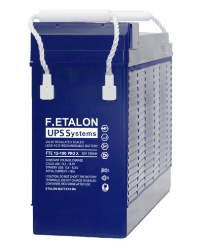F.ETALON FTE 12-100 PRO X. Аккумулятор герметичный свинцово-кислотный. ETALON во Владимире
