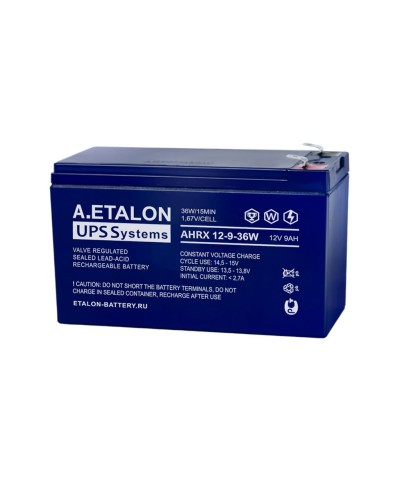 A.ETALON AHRX 12-9-36W. Аккумулятор герметичный свинцово-кислотный. ETALON во Владимире