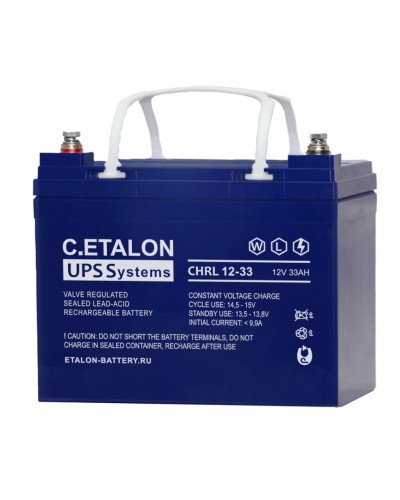 C.ETALON CHRL 12-33. Аккумулятор герметичный свинцово-кислотный. ETALON во Владимире