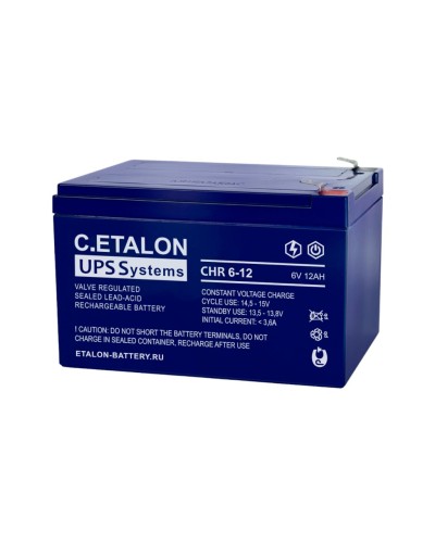 C.ETALON CHR 6-12. Аккумулятор герметичный свинцово-кислотный. ETALON во Владимире