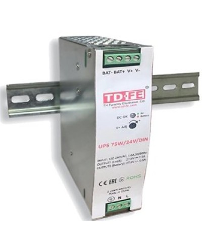 UPS 75W/24V/DIN. Блок бесперебойного питания. FARADAY во Владимире