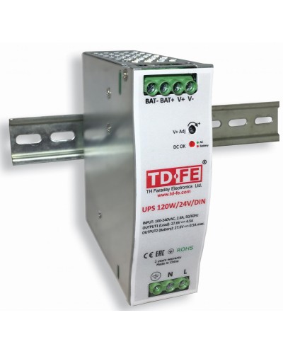 UPS 120W/24V/DIN. Блок бесперебойного питания. FARADAY во Владимире