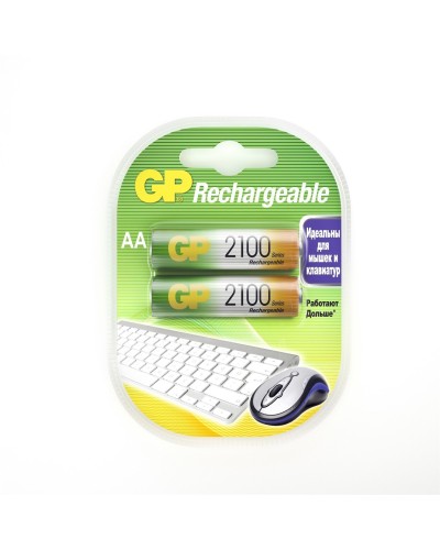GP 210AAHC AA (GP 210AAHC-2DECRC2), упак. 2 шт.. Перезаряжаемые аккумуляторы. GP Batteries во Владимире