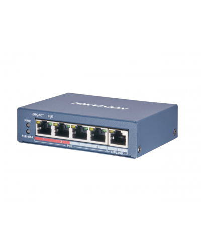 DS-3E0105P-E(B). Коммутатор с питанием POE. Hikvision во Владимире