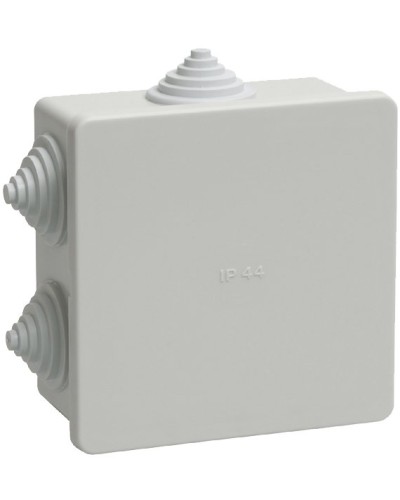 Коробка распаячная КМ41235 85х85х40 открытой проводки IP44 6 гермовводов серая (UKO11-085-085-040-K41-44). Коробка распаячная безгалогенная (HF). IEK во Владимире
