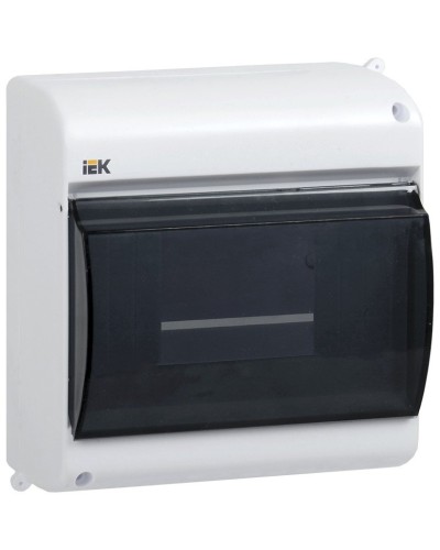 Корпус пластиковый КМПн 2/6 IP30 белый KREPTA 3 (MKP42-N-06-30-09). Щиток модульный с прозрачной дверцей, настенный. IEK во Владимире