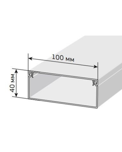 Короб 100х40 ЭЛЕКОР (CKK10-100-040-1-K01). Кабель-канал с двойным замком. IEK во Владимире