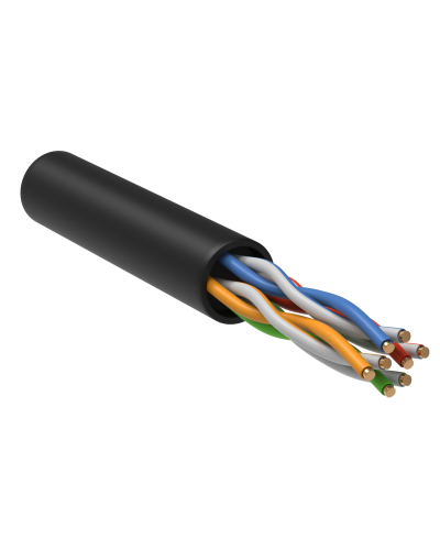 GENERICA U/UTP кат.5E 24AWG 4 пары LDPE черный (BC3-C5E04-139-305-R-G). Кабель «витая пара» (LAN) для структурированных систем связи. IEK во Владимире