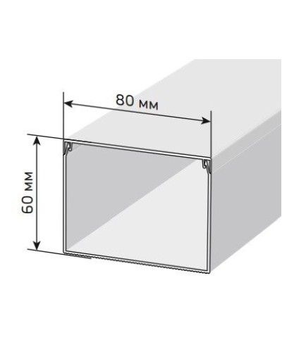 Короб 80х60 ЭЛЕКОР (CKK10-080-060-1-K01-008). Кабель-канал с двойным замком. IEK во Владимире