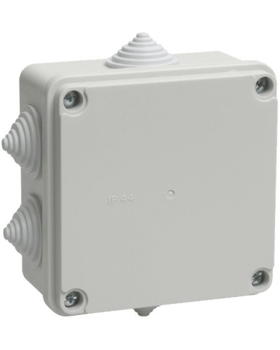 Коробка распаячная КМ41233 100х100х50 открытой проводки IP44 6 гермовводов серая (UKO11-100-100-050-K41-44). Коробка распаячная безгалогенная (HF). IEK во Владимире
