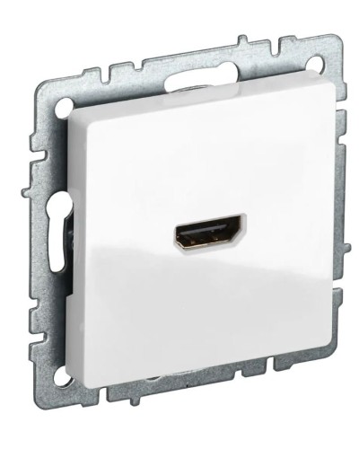 Розетка HDMI РHDMI-0-БрБ белая BRITE (BR-H10-K01). Розетка HDMI. IEK во Владимире