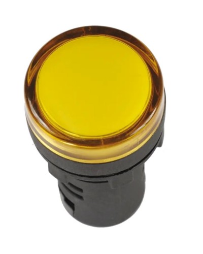 Лампа AD22DS (LED) матрица D22 мм желтый 12В AC/DC желтый (BLS10-ADDS-012-K05). Светосигнальный индикатор. IEK во Владимире