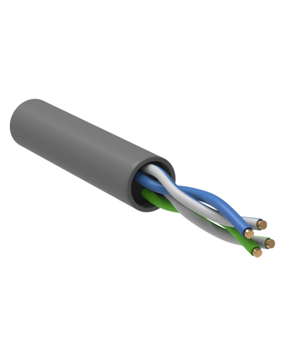 GENERICA U/UTP кат. 5E 100МГц 2 пары PVC INDOOR серый (BC1-C5E02-111-305-G). Кабель «витая пара» (LAN) для структурированных систем связи. IEK во Владимире