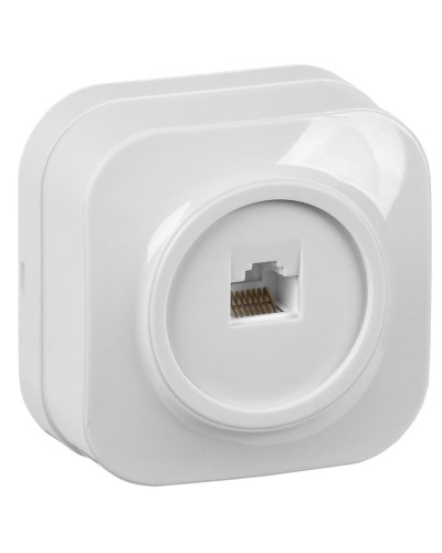 Розетка RJ45 кат.5E о/у РК10-ХБ белый IEK GLORY (EKH10-K01). Розетка компьютерная. IEK во Владимире