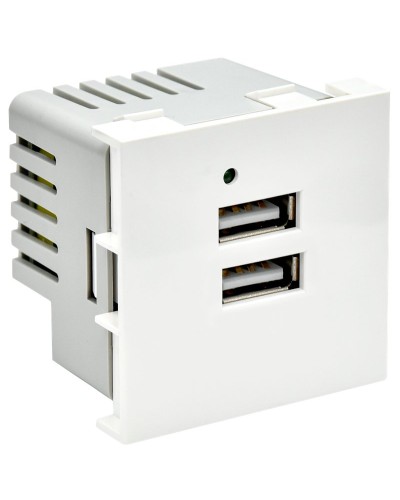 Розетка USB A+A 4,2А PRIMER РКЮ-23-40-П белый IEK PR-KK40D-RU-0-2-AA-K01). Розетка USB. IEK во Владимире
