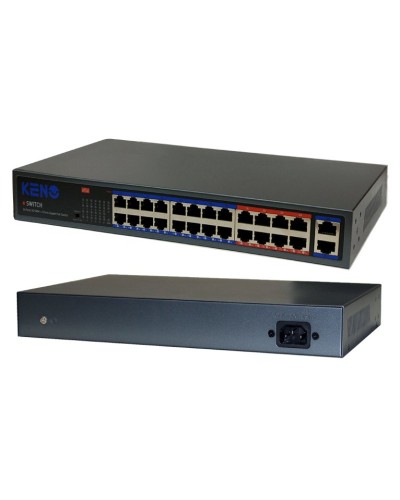 KN-SW2402POE+. Коммутатор с питанием по PoE. KENO во Владимире