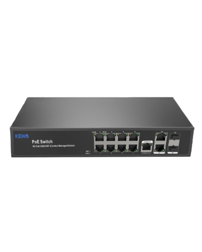 KN-SW802SFP/M2. Коммутатор с питанием по PoE. KENO во Владимире