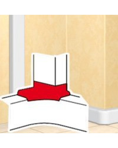 Отвод угловой для короба DLP 35х80/105, 50х80/150 (010763): Отвод угловой во Владимире