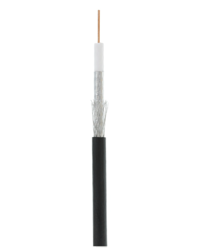 RG-6 CCS, Out, PE (UEC-C2-32123B-BK-3). Кабель коаксиальный омедненный. NETLAN во Владимире
