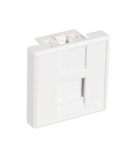 EC-IMF-1-WT-10 (10шт). Вставка 45x45 (Mosaic) для 1 модуля Keystone Jack. NETLAN во Владимире