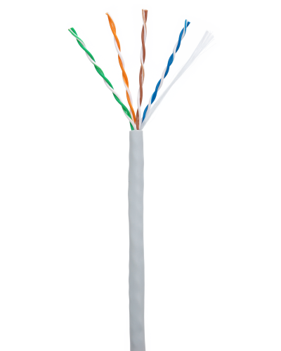 U/UTP 4pair, Cat5e, In, PVC (EC-UU004-5E-PVC-GY-1). Кабель «витая пара» (LAN) для структурированных систем связи. NETLAN во Владимире