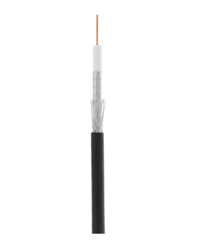 RG-6 CCS, Out, PE (EC-C2-32123B-BK-3). Кабель коаксиальный омедненный. NETLAN во Владимире