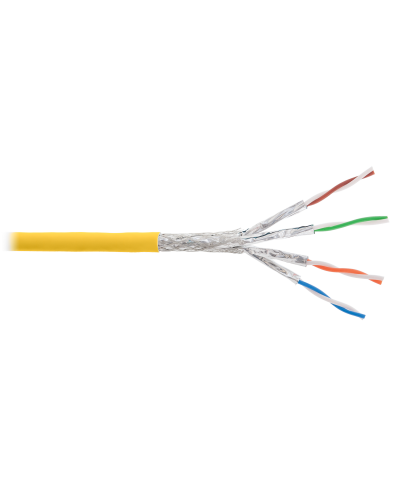 S/FTP, 4pair, Cat7a, Solid, In, LSZH (NKL 4375C-YL). Кабель «витая пара» (LAN) для структурированных систем связи. NIKOLAN во Владимире