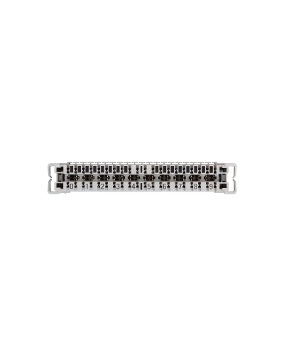 NMC-PL10-CU-10 (10 шт). Плинт неразмыкаемый, (0...9), крепление под кронштейн и круглые направляющие. NIKOMAX во Владимире
