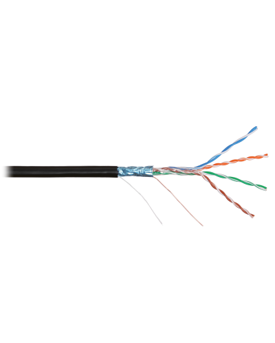 F/UTP 4pair, Cat5e, Solid, Out, PVC (NMC 2200B-BK). Кабель «витая пара» (LAN) для структурированных систем связи. NIKOMAX во Владимире