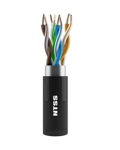 NTSS-OUT-UTP4-5Е-PE-BL кат.5E UTP 4 пары 24AWG PE внешний 305м черный. Кабель «витая пара» (LAN) для структурированных систем связи. NTSS во Владимире