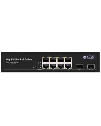 SW-80802(150W). Промышленный PoE коммутатор Gigabit Ethernet на 10 портов. OSNOVO во Владимире