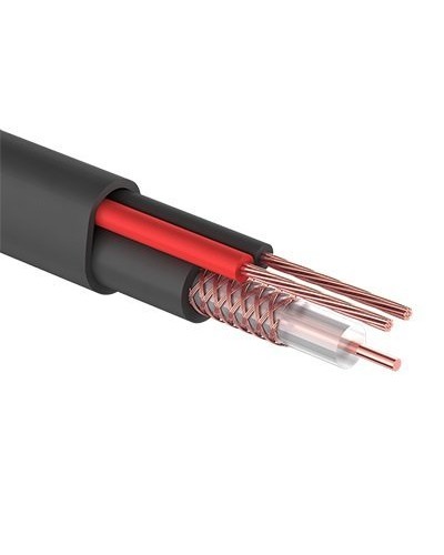 КВК-П-2+2x0,50 мм² (Cu/CCA) черный PROconnect (01-4215). Кабель комбинированный для систем видеонаблюдения. PROCONNECT во Владимире