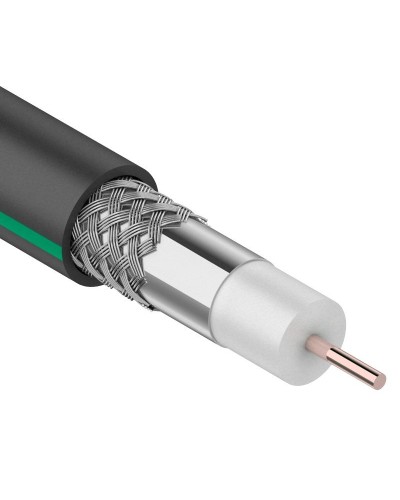 SAT 703 B, Cu/Al/Al, 75%, 75 Ом, 100 м, черный OUTDOOR. PROconnect. (01-2436-1). Кабель коаксиальный радиочастотный. PROCONNECT во Владимире
