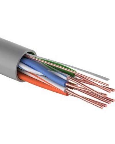 U/UTP Light, CAT 5e, PVC, 4PR, 24AWG, омедненный, серый, 305м, PROconnect (01-0043-2). Кабель «витая пара» (LAN) для структурированных систем связи. PROCONNECT во Владимире