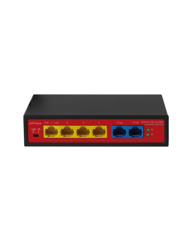 PND-04P-2M Lite (48W). Коммутатор неуправляемый 6-портовый с функцией PoE. Polyvision во Владимире