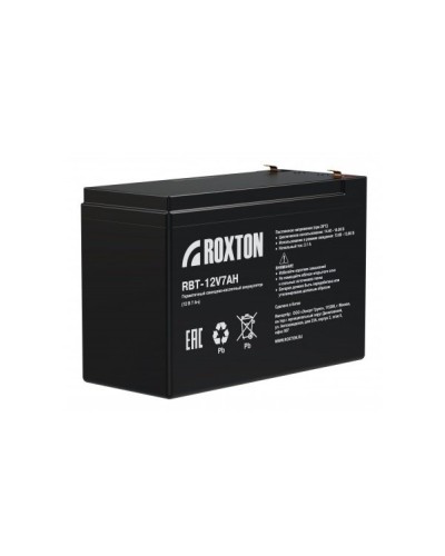 RBT-12V7AH. Аккумулятор герметичный свинцово-кислотный. ROXTON во Владимире