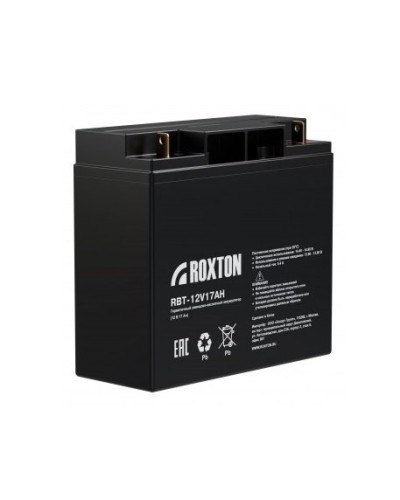 RBT-12V17AH. Аккумулятор герметичный свинцово-кислотный. ROXTON во Владимире