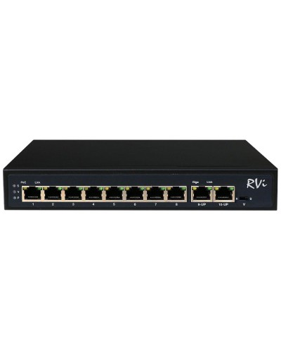 RVi-1NS08F-2T (1G). Коммутатор с питанием по PoE. RVi во Владимире