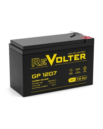 Revolter GP 1207. Аккумулятор автомобильный герметичный свинцово-кислотный. Revolter во Владимире