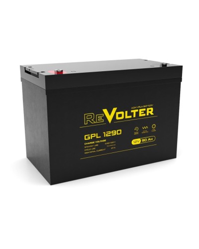 Revolter GPL 1290. Аккумулятор автомобильный герметичный свинцово-кислотный. Revolter во Владимире