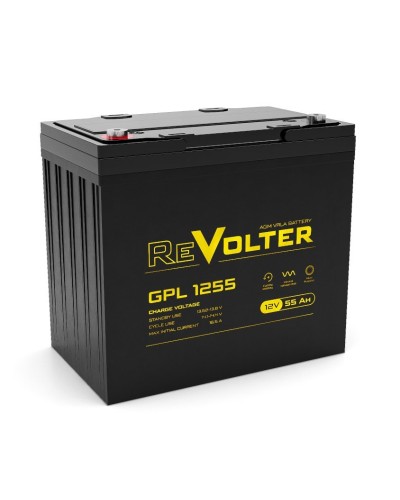 Revolter GPL 1255. Аккумулятор автомобильный герметичный свинцово-кислотный. Revolter во Владимире
