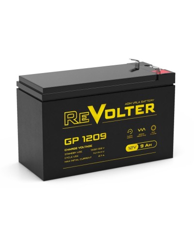 Revolter GP 1209. Аккумулятор автомобильный герметичный свинцово-кислотный. Revolter во Владимире