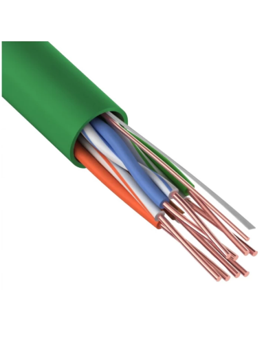 U/UTP, CAT 5e, нг(А)-LSLTx, 4х2х0,52мм, 24AWG, INDOOR, SOLID, зеленый, 305м REXANT (01-0061). Кабель «витая пара» (LAN) для структурированных систем связи. Rexant во Владимире