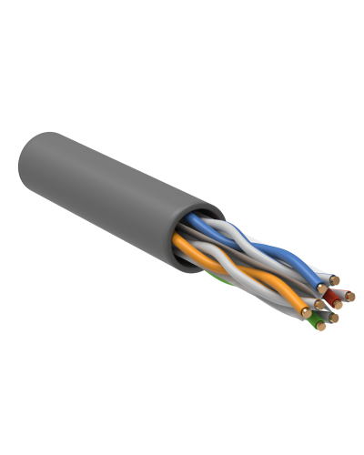 U/UTP, CAT 6, ZH нг(А)-HF, 4PR, 23AWG, INDOOR, SOLID, серый, 305 м, REXANT (01-0067). Кабель «витая пара» (LAN) для структурированных систем связи. Rexant во Владимире
