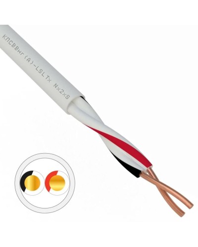КПСВВнг(А)-LSLTx 1х2х1,0 REXANT (01-4872). Кабель для систем передачи данных пониженной пожароопасности c низким дымо- и газовыделением, с низкой токсичностью продуктов горения. Rexant во Владимире