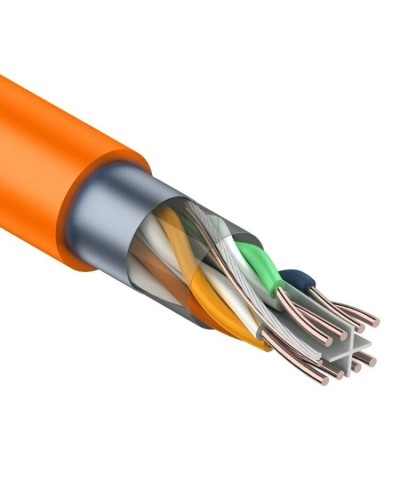 F/UTP, CAT 6, ZH нг(А)-HF, 4PR, 23AWG, INDOOR, SOLID, оранжевый, 305 м, REXANT (01-0151). Кабель «витая пара» (LAN) для структурированных систем связи. Rexant во Владимире