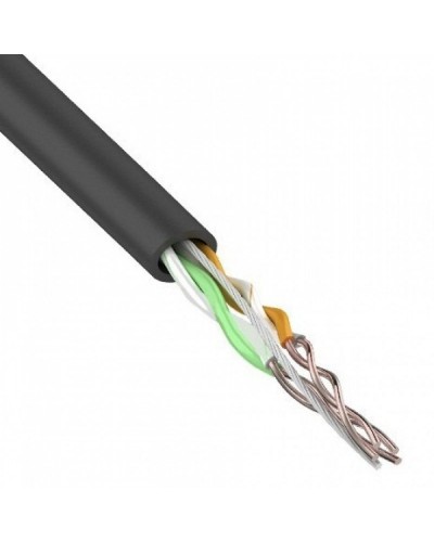 U/UTP, CAT 5e, PE, 2PR, 24AWG, OUTDOOR, SOLID, черный, 305м, REXANT (01-0025). Кабель «витая пара» (LAN) для структурированных систем связи. Rexant во Владимире